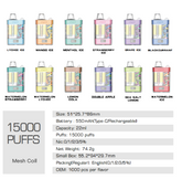 LAVIE VIGOR 15000 Puffs Disposable Vape Wholesale - Vapz Vape Wholesale